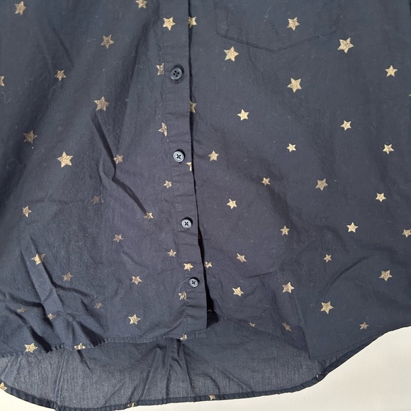 Madewell Hi-Lo Star Print Button Down - Picture 7 of 12